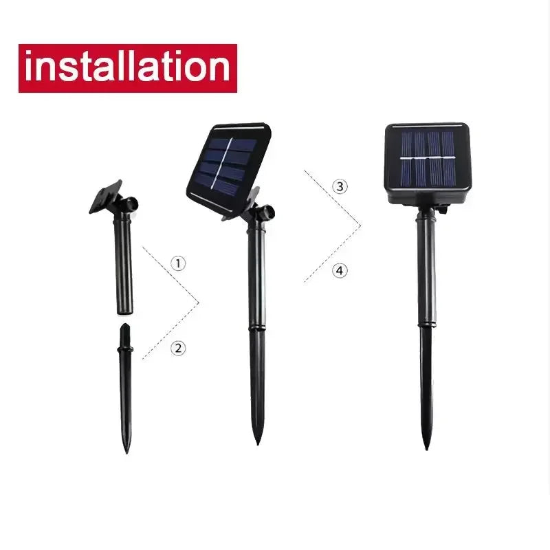 Outdoor Solar Rope Led Light Waterproof Garden Christmas Decoration