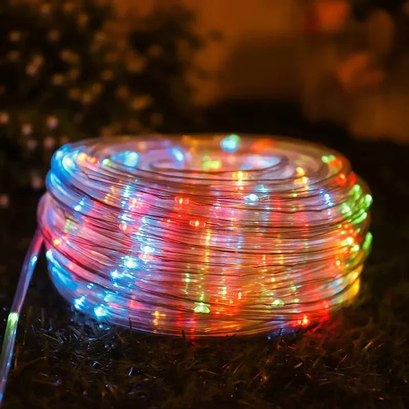 Outdoor Solar Rope Led Light Waterproof Garden Christmas Decoration