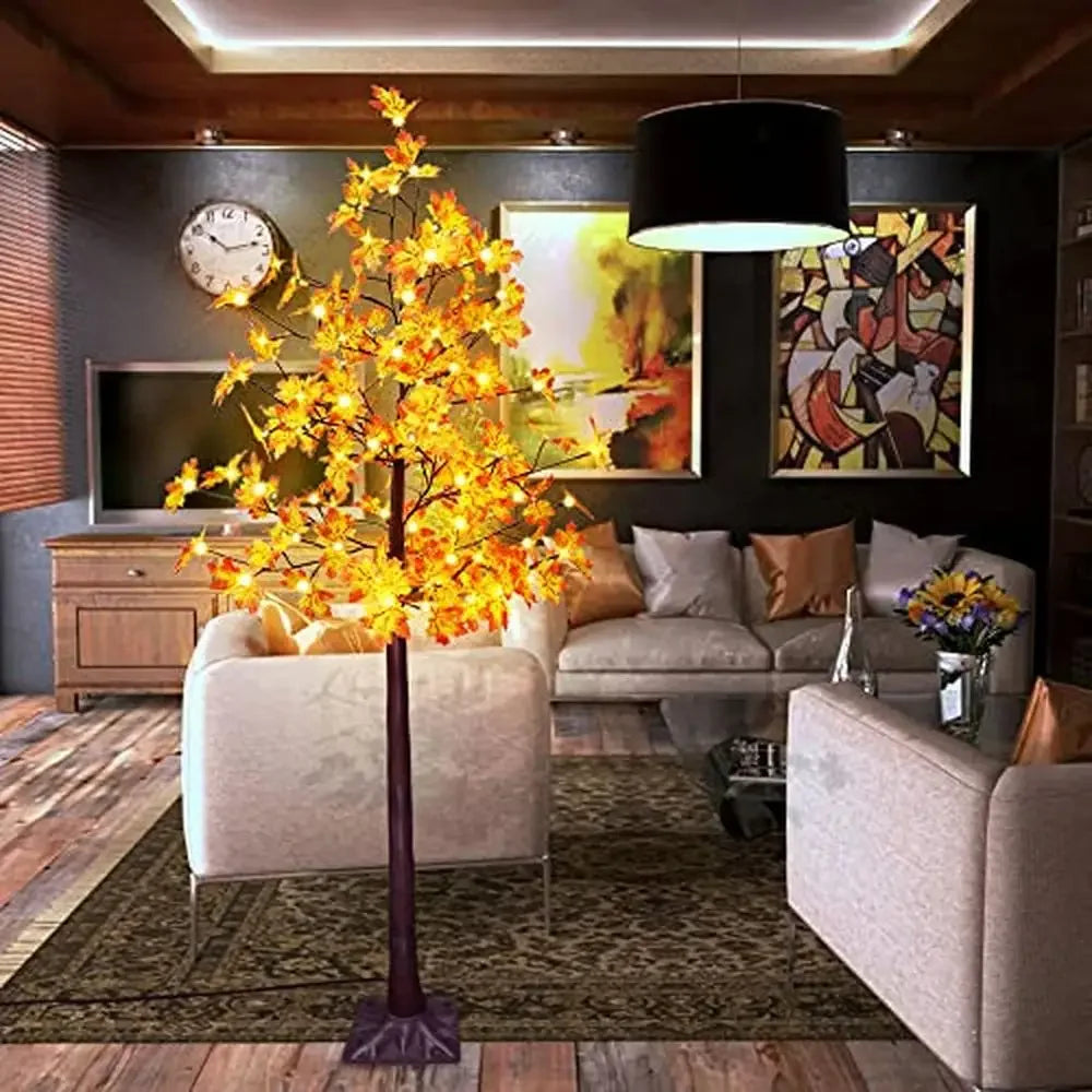 6ft LED Solar Maple Tree Lights