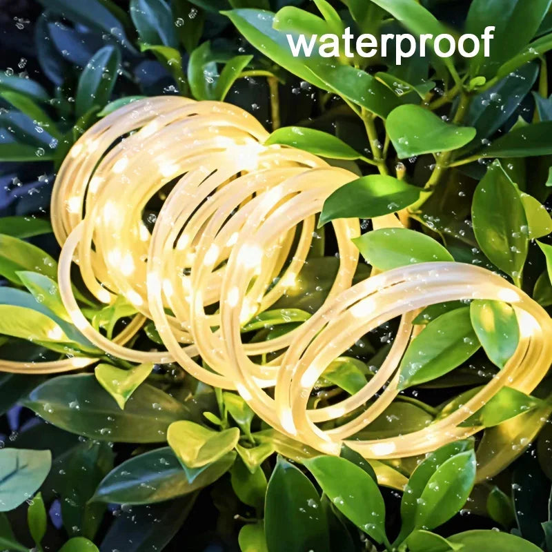Outdoor Solar Rope Led Light Waterproof Garden Christmas Decoration