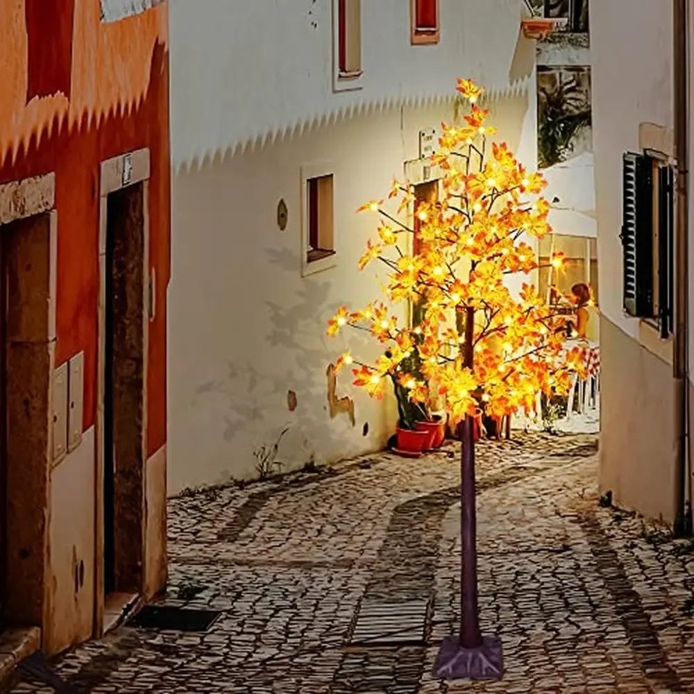6ft LED Solar Maple Tree Lights