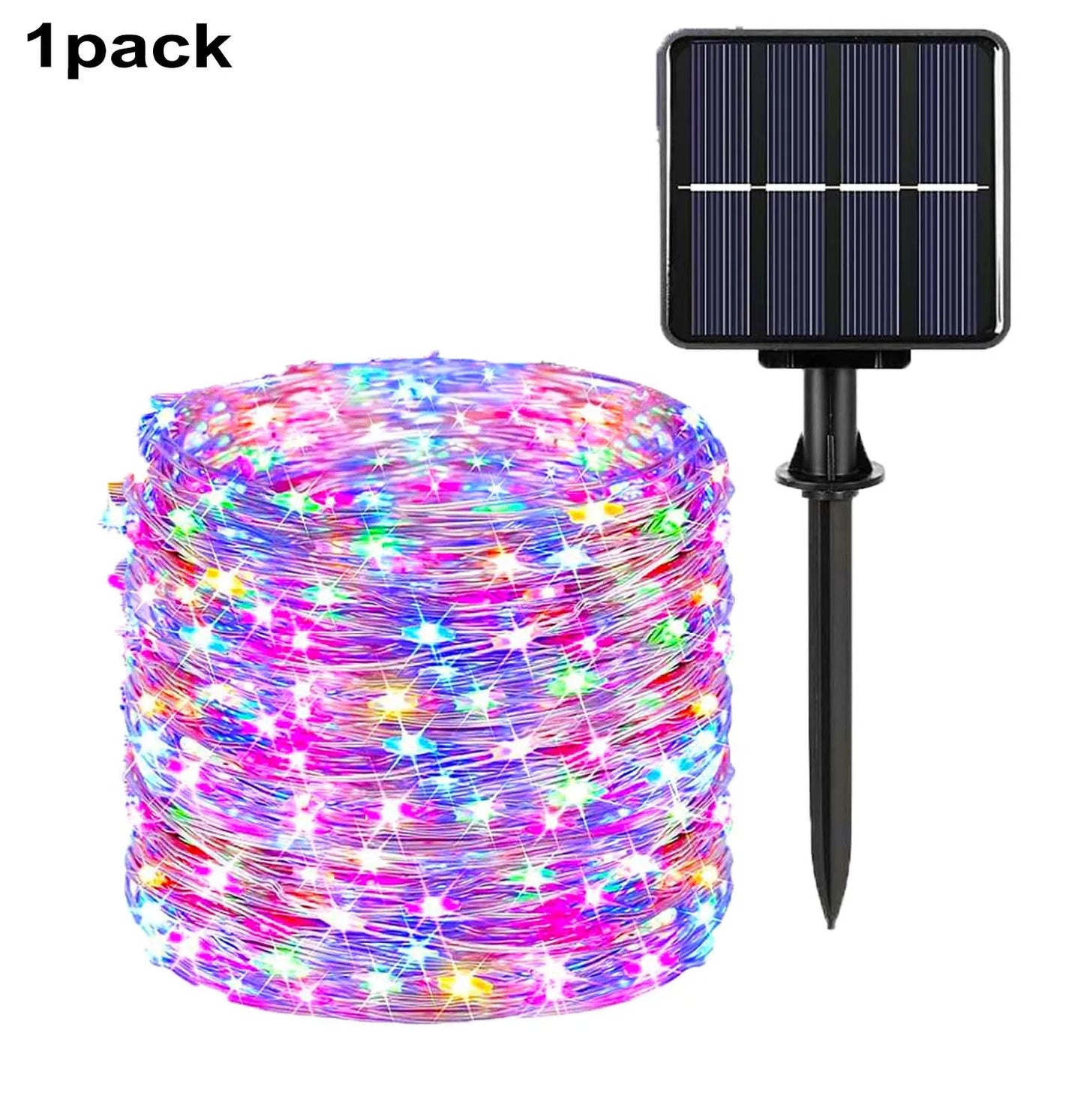 Pack of 4 Solar Fairy Lights Outdoor