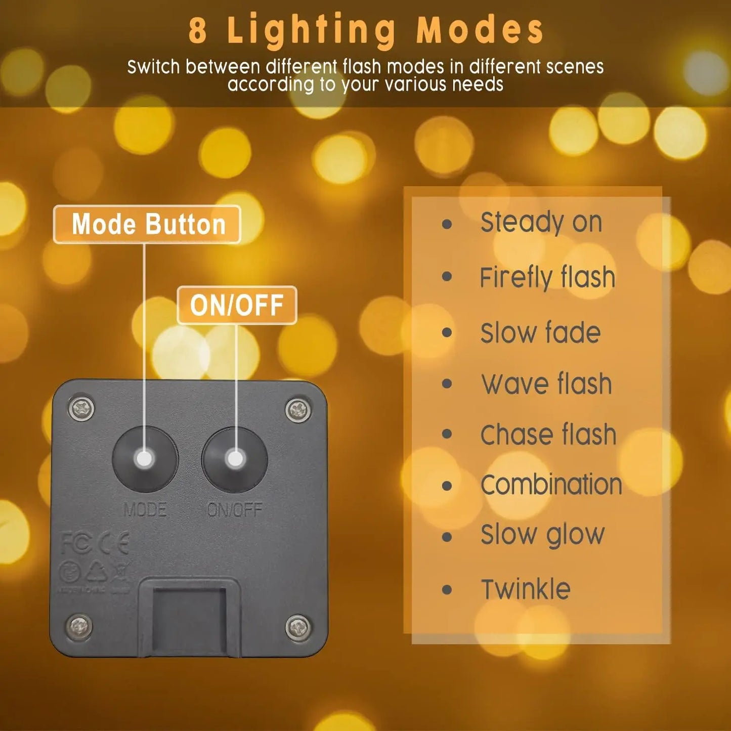 Pack of 4 Solar Fairy Lights Outdoor