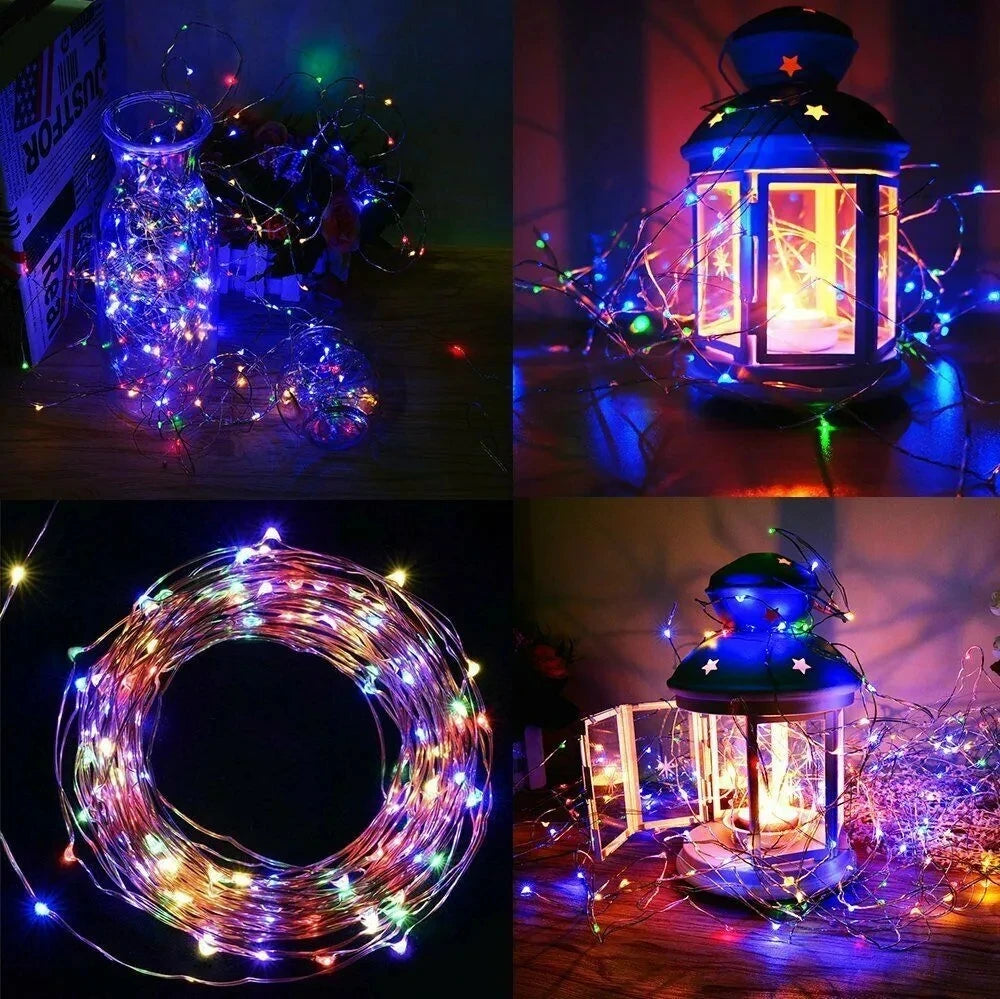 Pack of 4 Solar Fairy Lights Outdoor