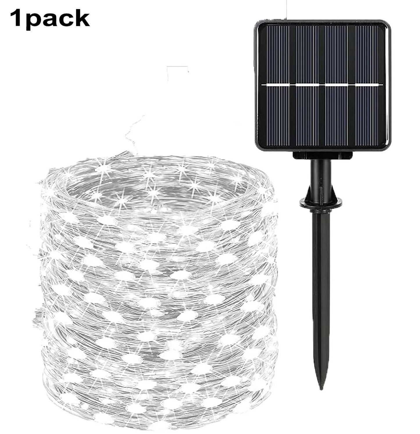 Pack of 4 Solar Fairy Lights Outdoor