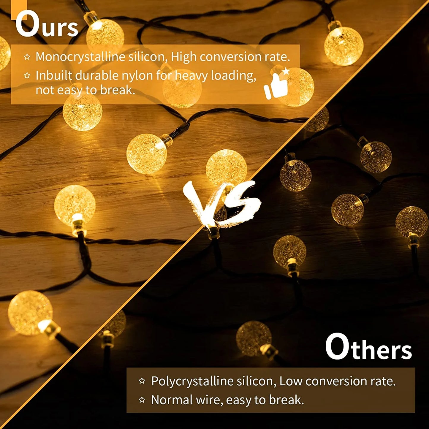 LED Solar String Lights